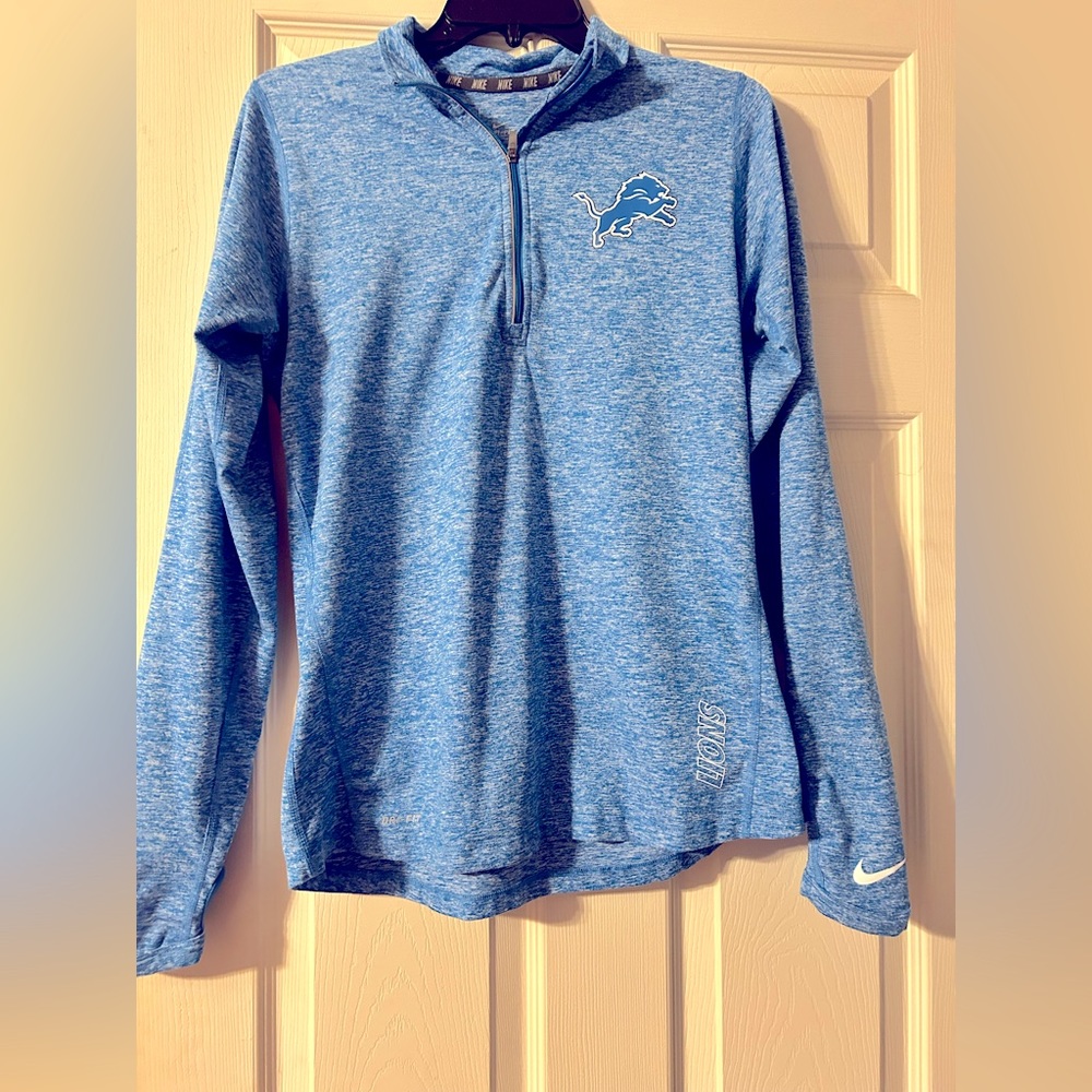 Women’s Nike dri-fit 1/4 zip Detroit Lions